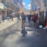 Jornada de enfrentamientos entre Mineros y policías en pleno centro de La Paz